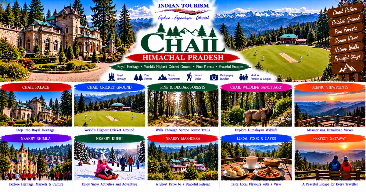 Chail Tourism Guide: Historic Palace, World's Highest Cricket Ground, Pine Forests and Peaceful Himalayan Views
