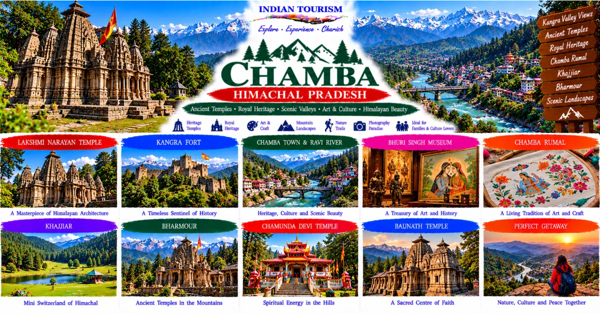 Chamba Tourism Guide: Ancient Temples, Royal Heritage, Mountain Valleys and the Timeless Beauty of Himachal Pradesh