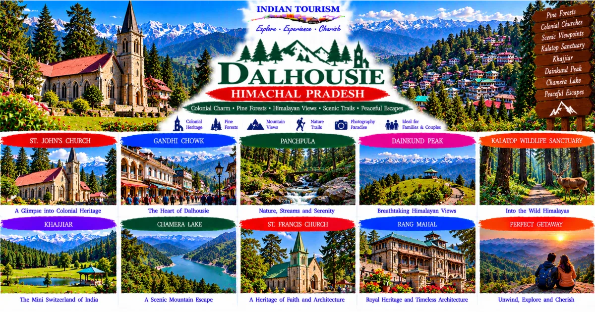 Dalhousie Tourism Guide: Colonial Charm, Pine Forests, Himalayan Views and Peaceful Mountain Escapes