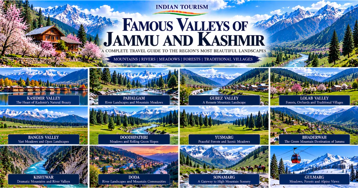 Famous Valleys of Jammu and Kashmir: A Complete Travel Guide to the Region's Most Beautiful Landscapes