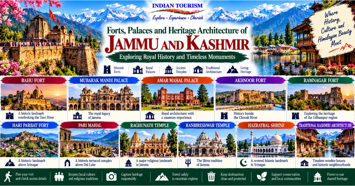 Forts, Palaces and Heritage Architecture of Jammu and Kashmir: Exploring Royal History and Timeless Himalayan Monuments