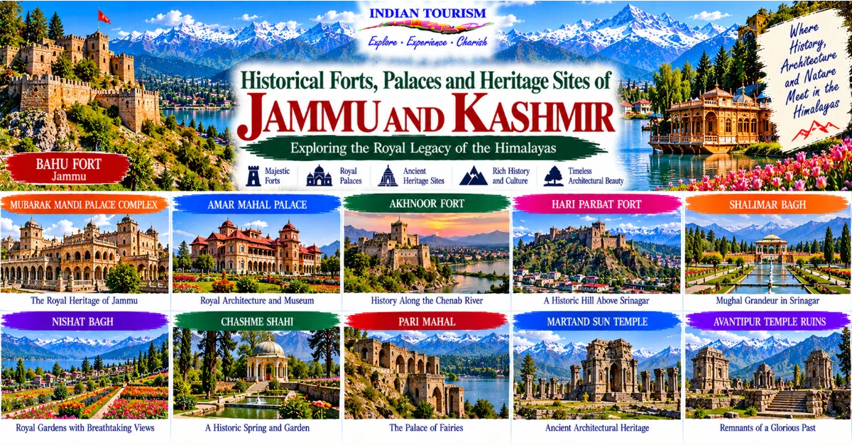 Historical Forts, Palaces and Heritage Sites of Jammu and Kashmir: Exploring the Royal Legacy of the Himalayas