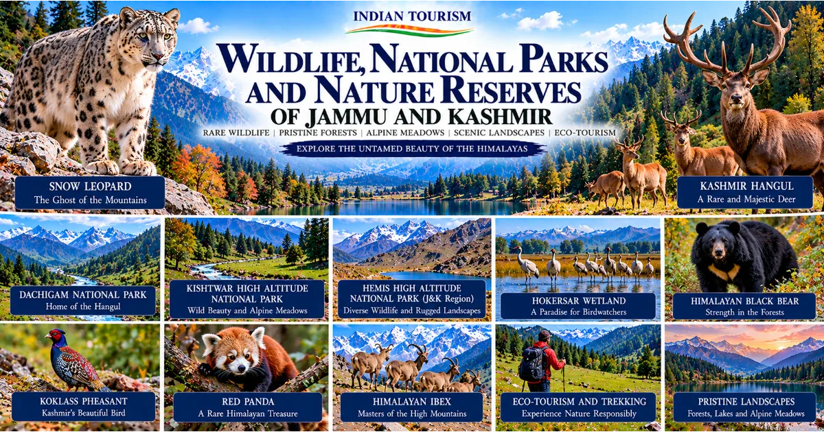 Wildlife, National Parks and Nature Reserves of Jammu and Kashmir: Exploring the Himalayan Wilderness