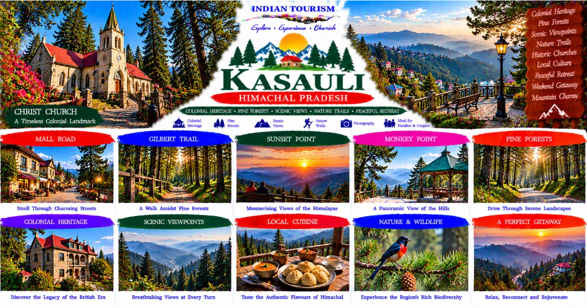 Kasauli Tourism Guide: Explore Colonial Charm, Pine Forests and Peaceful Himalayan Views