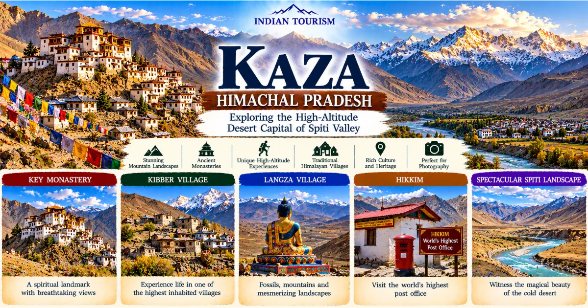 Kaza, Himachal Pradesh: Exploring the High-Altitude Desert Capital of Spiti Valley
