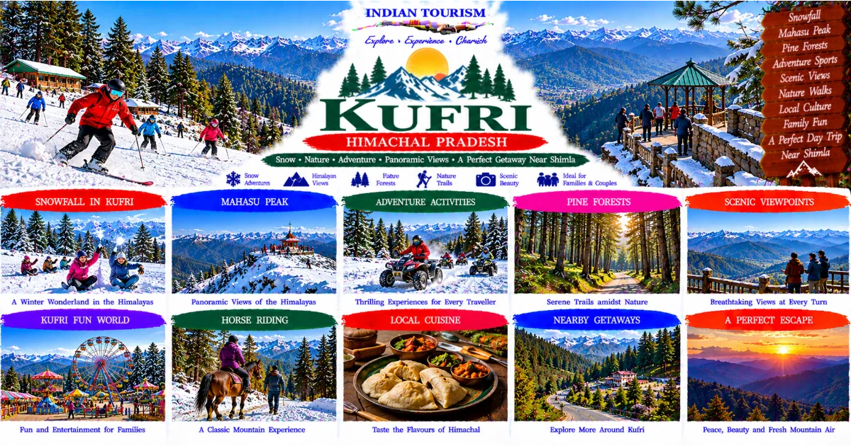 Kufri Tourism Guide: Discover Snow-Covered Slopes, Himalayan Views, Forest Trails and Adventure Near Shimla