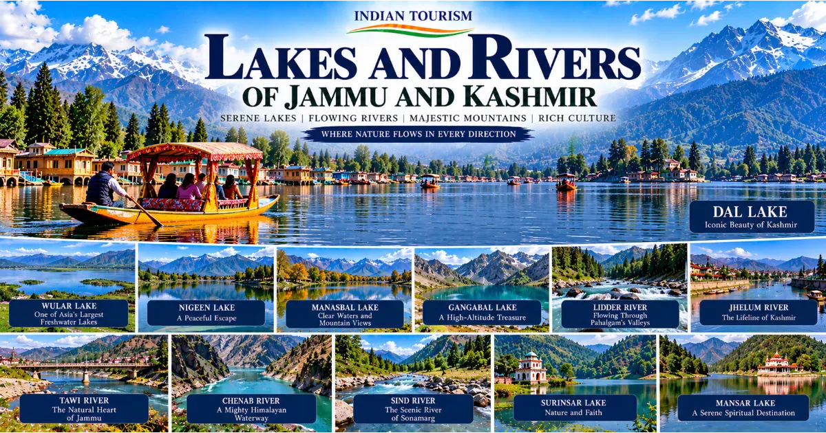 Lakes and Rivers of Jammu and Kashmir: Discover the Waterways That Shape the Paradise of India