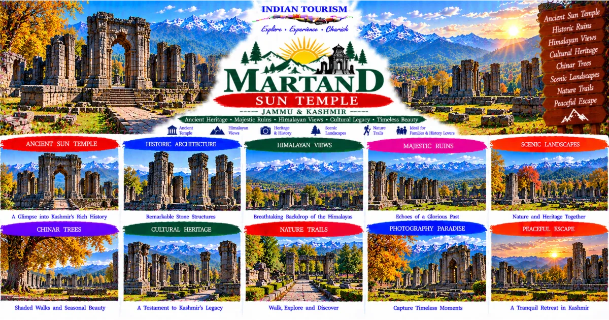 Martand Sun Temple Tourism Guide: Exploring Kashmir’s Ancient Temple Ruins, History and Himalayan Landscapes