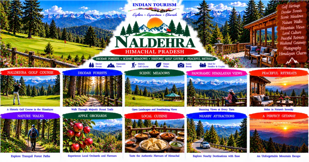 Naldehra Tourism Guide: Exploring Himalayan Meadows, Deodar Forests, Scenic Mountain Roads and the Timeless Beauty of Himachal Pradesh