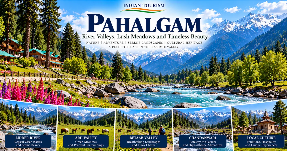 Pahalgam Tourism: Discover Kashmir's River Valleys, Green Meadows and Mountain Beauty