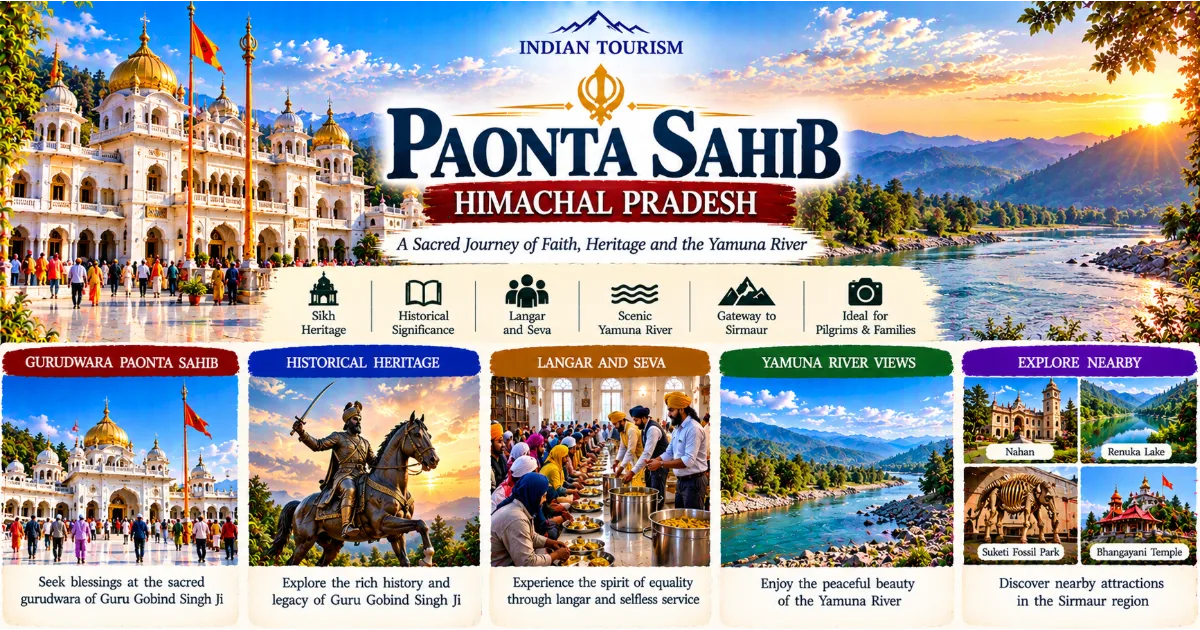 Paonta Sahib, Himachal Pradesh: A Complete Travel Guide to Sikh Heritage, Sacred History and the Yamuna River