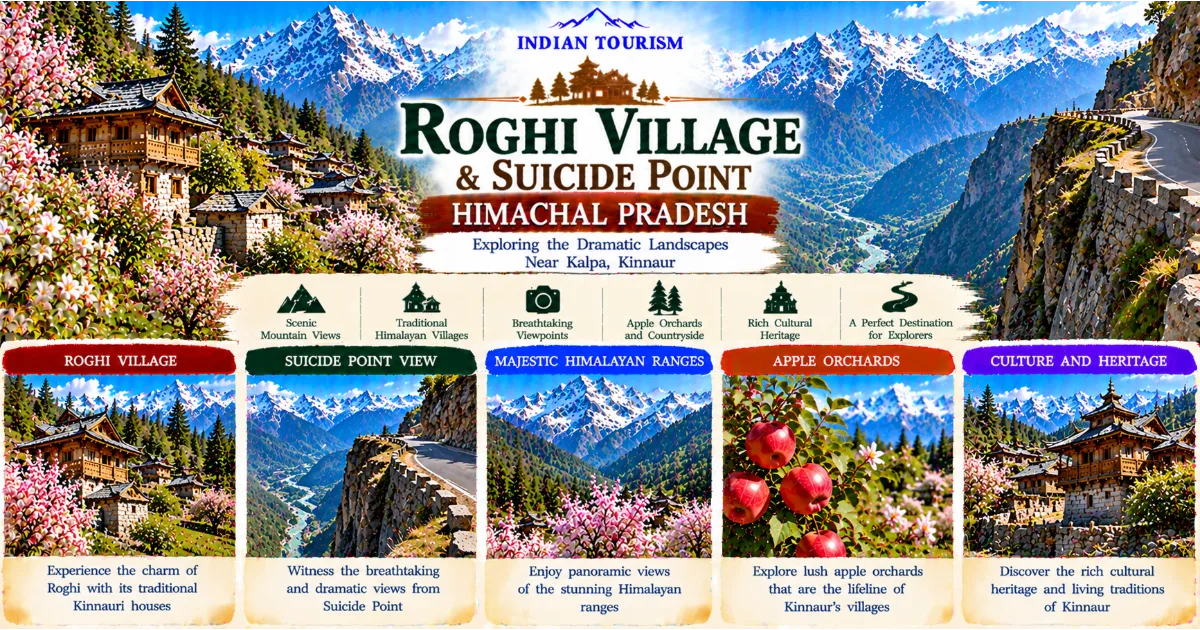 Roghi Village and Suicide Point, Kinnaur: Exploring the Dramatic Landscapes Near Kalpa