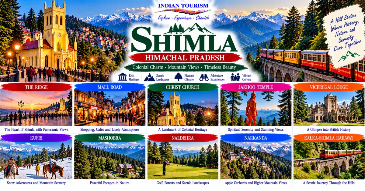 Shimla Tourism Guide: Best Places to Visit, Colonial Heritage, Mountain Views and Travel Planning
