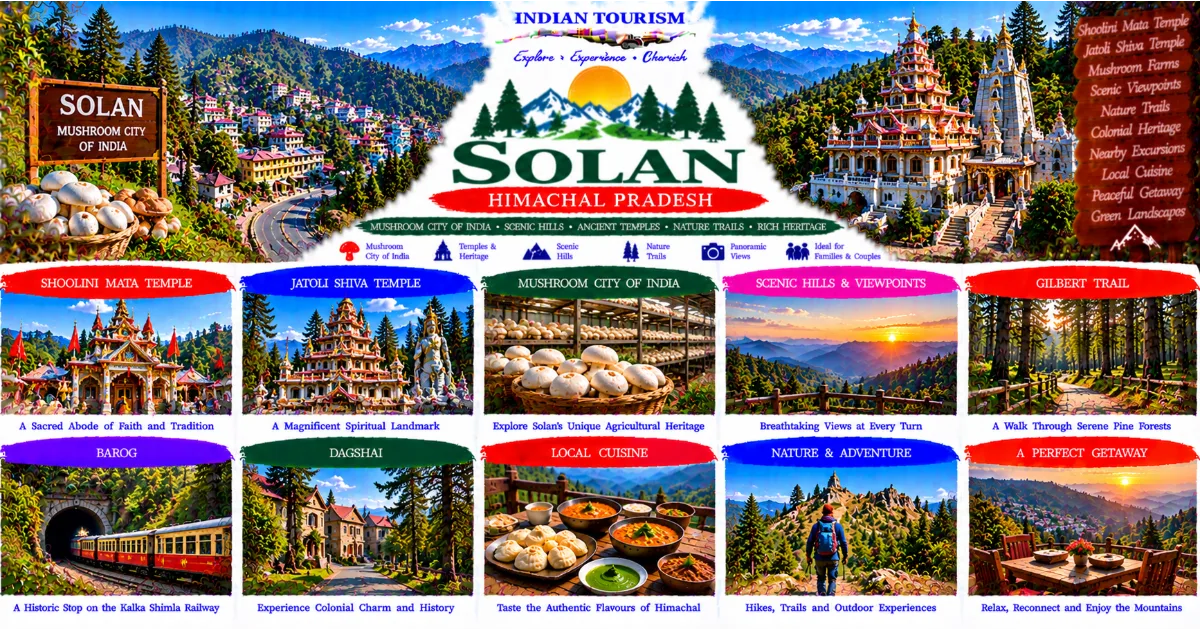 Solan Tourism Guide: Discover the Mushroom City of India, Heritage Sites and the Green Hills of Himachal Pradesh