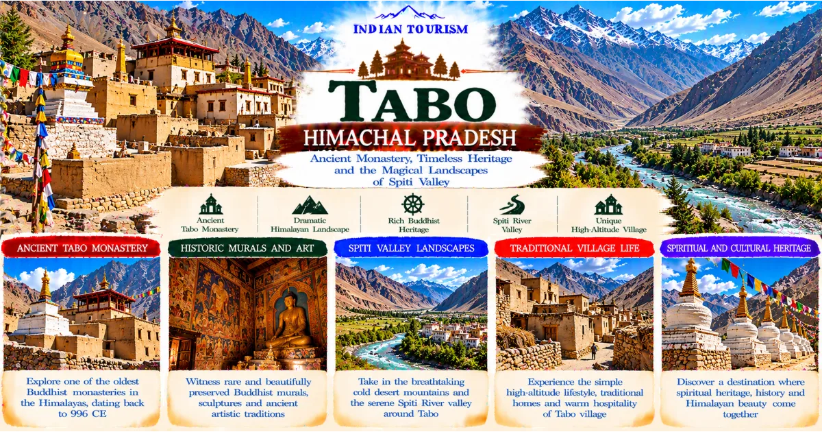Tabo, Himachal Pradesh: Explore the Ancient Monastery, Desert Mountains and Timeless Buddhist Heritage of Spiti Valley