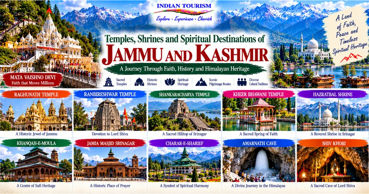 Temples, Shrines and Spiritual Destinations of Jammu and Kashmir: A Journey Through Faith, History and Himalayan Heritage