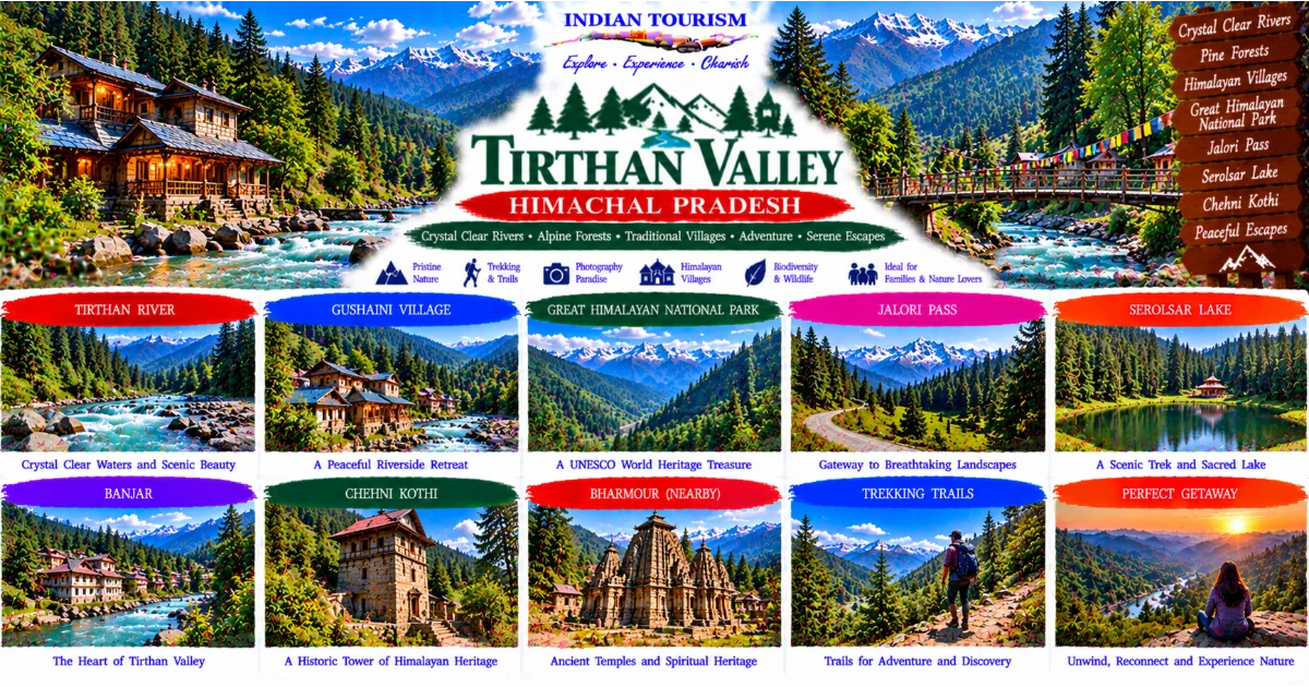Tirthan Valley Tourism Guide: Crystal Clear Rivers, Himalayan Villages, Forest Trails and the Hidden Beauty of Himachal Pradesh