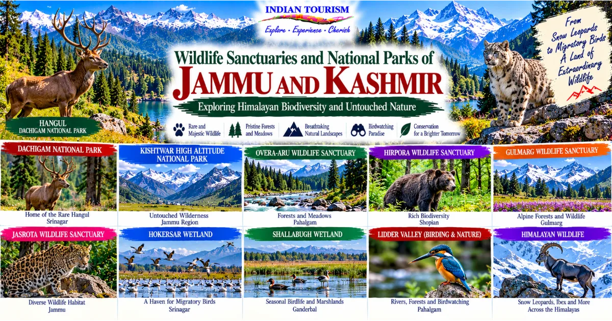 Wildlife Sanctuaries and National Parks of Jammu and Kashmir: Exploring Himalayan Biodiversity and Untouched Nature