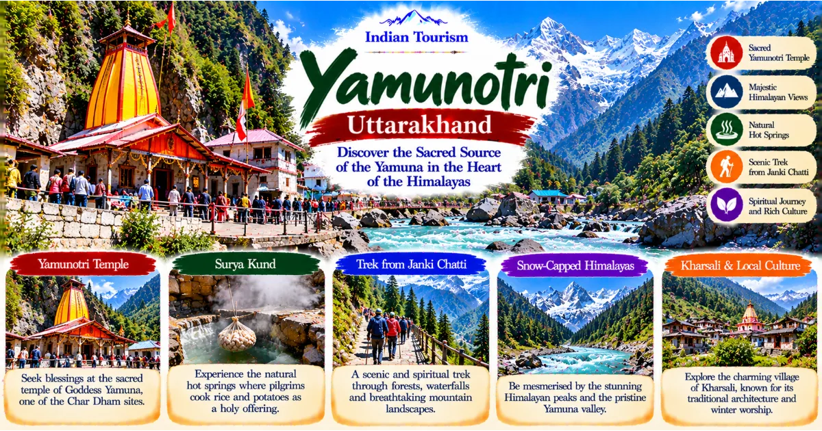 Yamunotri, Uttarakhand: Discover the Sacred Source of the Yamuna in the Heart of the Himalayas